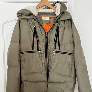 Orolay green down jacket (size M)